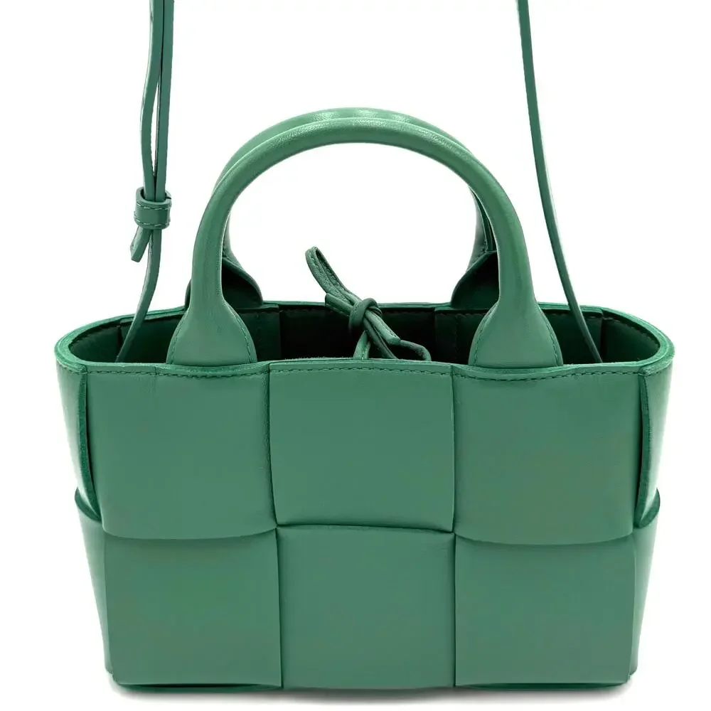 Intreccio Candy Arco Tote in Mermaid Green - Picture 3 of 12
